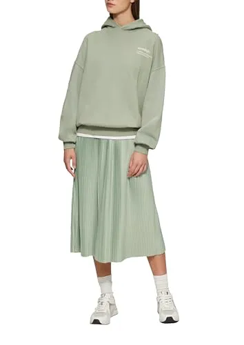 QS Maxirock mit Plisséefalten - Stylischer Plissee-Rock aus Jersey mit hohem Elastikbund für optimalen Komfort. Ideal für lässige Casual-Looks und entspannte Tage. Vielseitig kombinierbar für einen rundum wohlfühlenden Auftritt.