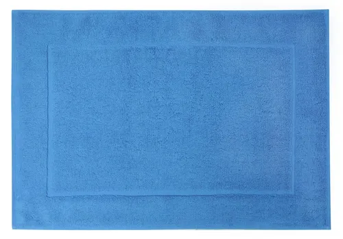 Framsohn Frottier Badematte "Essential", quadratisch, blau (azur) - Hochwertige Badematte aus 100% Baumwolle, extrem saugfähig und beidseitig nutzbar. Ideal für Fußbodenheizungen und in solider Qualität - Hergestellt in Österreich!