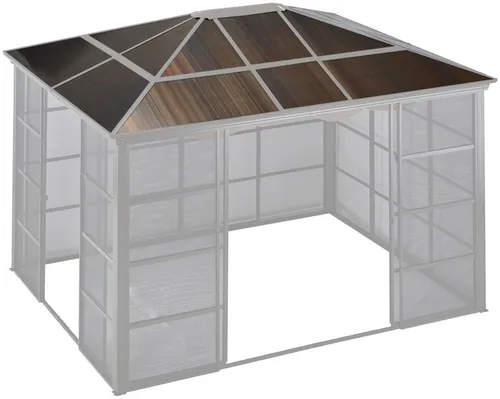 KONIFERA Pavillon-Ersatzdach für Antigua, 300x365 cm - Hochwertiges Ersatzdach für den Pavillon »Antigua«. Mit einer Materialstärke von 6 mm sorgt es für zuverlässigen Schutz und eine lange Lebensdauer. Ideal für die Erneuerung Ihres Pavillons.