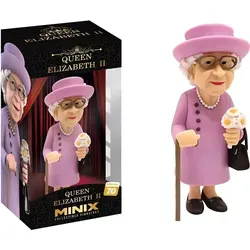 MINIX Collectible Figurines - Queen Elizabeth II, 12 cm Sammelfigur, detailreich und ideal zum Sammeln und Ausstellen