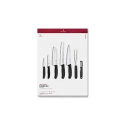 Victorinox Swiss Classic Küchenmesser Set 7-teilig | All-in-One Messer-Set - Küchenmesser Set mit 7 hochwertigen Messern, ideal für alle Kochbedürfnisse und garantiert präzise Schnitte.