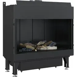 Gaskamin LEO 70 - Effiziente Wärme mit Propan-Butan - Moderner Wand-Gaskamin mit 6,1 kW Heizleistung und 88,6% Wirkungsgrad, ideal für alle Zimmer. Pulverbeschichteter Stahl sorgt für Langlebigkeit und elegantes Design.