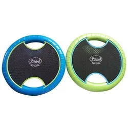 Gowi 630-58 Aktiv Hand-Trampolin mit 2 Bällen - Gymnastik & Geschicklichkeit - Robuste Handtrampoline für interaktives Ballspiel im Garten, fördert Geschicklichkeit und Teamgeist.