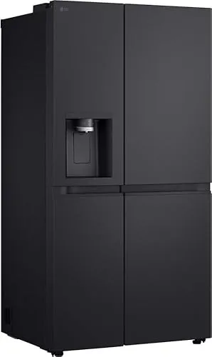 LG GSLE91EVAB Kühl-Gefrier-Kombination - Kühlschrank im eleganten Essence Black Steel Design, energieeffizient mit Klasse B und ideal für moderne Küchen. Perfekte Side-by-Side-Lösung mit großzügigem Platz.
