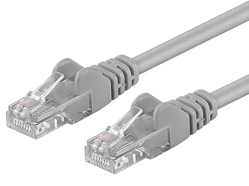PremiumCord Netzwerkkabel, Ethernet, LAN & Patch Kabel Cat6, UTP, Schnell flexibel & Robust RJ45 Kabel 1Gbit/S, AWG 26/7, Kupferkabel 100 Prozent Cu, Grau, 300m