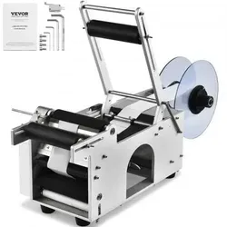 VEVOR Halbautomatische Etikettiermaschine MT-50Alu-V1 - Drucker für schnelle Etikettierung mit bis zu 50 Etiketten pro Minute, ideal für effiziente Produktionslinien und vielseitige Anwendungen.