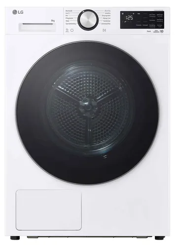 LG RT80X72W Wärmepumpentrockner 8 kg mit TurboDry & SensorDry - Effizienter Wäschetrockner mit 8 kg Kapazität. Dank der intelligenten AI Dry-Technologie wird die Trocknungszeit automatisch angepasst. Praktische Funktionen wie die Reversive Trommel verhindern das Verklumpen der Wäsche.