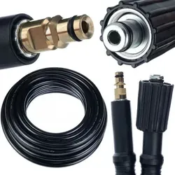 Hochdruckschlauch 10m für Kärcher K2-K7 - Quick Connect M22 - 10 m Hochdruckschlauch für Kärcher Hochdruckreiniger K2 bis K7. Mit Quick Connect-System für einfaches Anschließen und Abnehmen. Hohe Druckresistenz bis 200 bar für anspruchsvolle Reinigungsaufgaben.