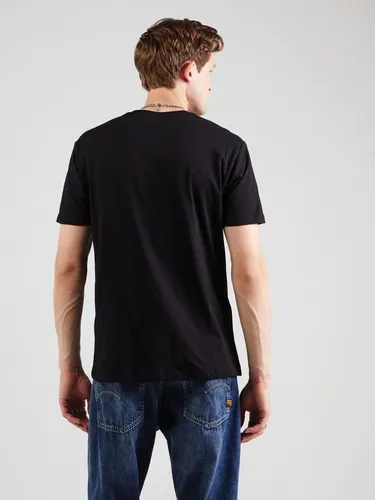 Armani Exchange Herren Essential T-Shirt mit Monogramm, Schwarz, M - Stylisches Kurzarm-T-Shirt aus 100% Baumwolle für den Alltag. Perfekt für lässige Looks und komfortablen Tragekomfort.
