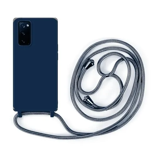 betterfon Handykette Hülle kompatibel mit Samsung Galaxy S20 FE Matt | Handyhülle Umhängen | Case Stoßfeste Schutzhülle | Blau