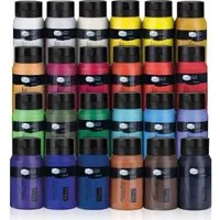 Artina 24er Acrylfarben Set 500ml - Hochpigmentierte, schnelltrocknende Malfarben für kreative Kunstprojekte - Schreibutensilien – 24x500ml Acrylfarben mit hoher Pigmentierung, ideal für lebendige Kunstwerke und schnelltrocknend für schnelle Ergebnisse.
