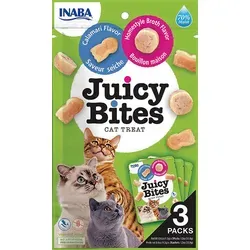 INABA Juicy Bites Reich an Hähnchen und Thunfisch Katzenleckerlis | 98% Hühnerfleich 29% Protein | Grain Free, No Sugar, No by-Products, Premium Cat Treats from Japan 33.9 g (1er Pack)