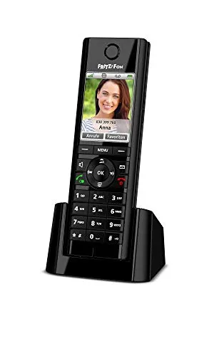 AVM FRITZ!Fon C5 - DECT-Komforttelefon mit Farbdisplay - Schnurlostelefon für FRITZ!Box mit HD-Telefonie und Internet-Comfortdiensten. Bis zu 10 Stunden Gesprächsdauer, intuitives Farbdisplay und Steuerung von Smarthome-Funktionen.