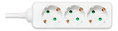 DELTACO Earthed power strip with 3 sockets, 1.5 m GT-0303