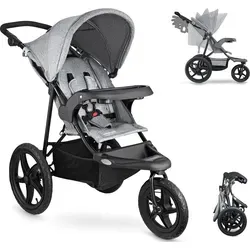 Moby-System Runner Mountain Dreirad-Kinderwagen - Praktischer Buggy für Kinder bis 15 kg mit leichtem 3-Rad-Design und Regenschutz für sicheres Reisen bei jedem Wetter.