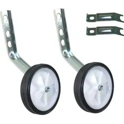 Paar Stützräder Kinderfahrrad 12-20 Zoll - Stützräder für Kinderfahrräder von 12 bis 20 Zoll. Mit Drehschutz für mehr Sicherheit und einfache Montage. Ideal für eine stabile Unterstützung beim Lernen und Fahren.