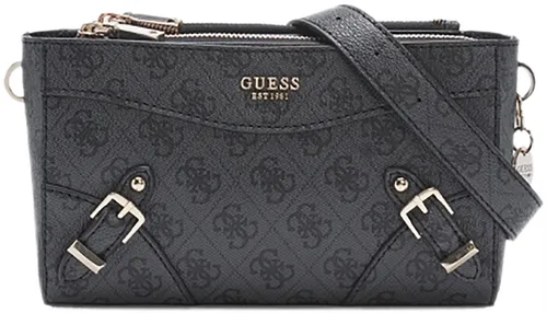 Guess Hwqg8744720 Didi Mini Umhängetasche mit 4G Logo - Elegante Umhängetasche in Coal aus hochwertigem Leder, ideal für unterwegs. Mit zwei Fächern bietet sie praktischen Stauraum für Essentials.