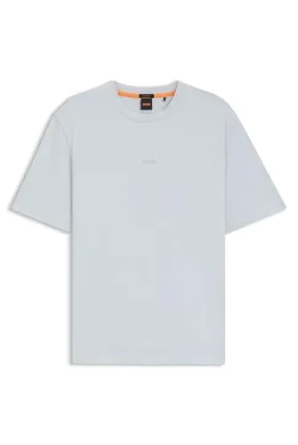 BOSS ORANGE Herren T-Shirt "TChup", Gr. M, light pastel grau - Stylisches Herren-Shirt von BOSS ORANGE mit relaxed fit. Hergestellt aus weichem Single Jersey für hohen Tragekomfort und ideal für lässige Outfits.
