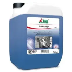 TANA NOWA frigo Kühlhausreiniger 713887 - 10 Liter Kanister - Effizienter Allzweckreiniger für Kühlhäuser, der ohne Abtauen arbeitet. Spart Zeit und Kosten bei der Reinigung von öligen und fetthaltigen Verschmutzungen. Ideal für alkoholbeständige Materialien.