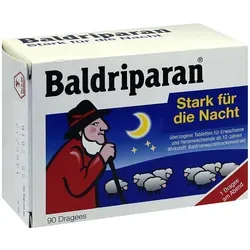 Baldriparan Stark für die Nacht 90 ST - Pflanzliches Arzneimittel zur Beruhigung, ideal zur Linderung von nervös bedingten Schlafstörungen und für einen erholsamen Schlaf.