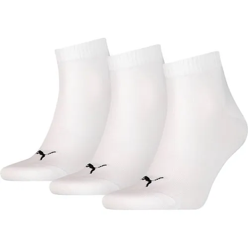 PUMA Plain Quarter-Socken 3er-Pack