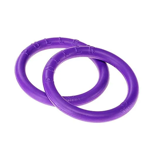 Ferplast Gioco Cane, Anello Addestramento Cani da Masticare, per Corsa, Salto, Tiro, Materiale Robusto Atossico, Galleggiante, PULLER MICRO, Giochi per Cane Piccolo e Cuccioli, Set di 2 Anelli Fitness