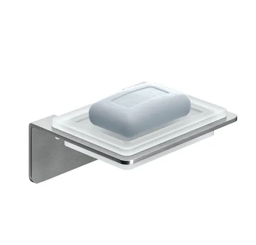 WEISSENSTEIN Seifenablage Ohne Bohren, Silber - Seifenschalen aus hochwertigem Material, einfach zu installieren ohne Bohren und ideal für ein modernes Badezimmer.
