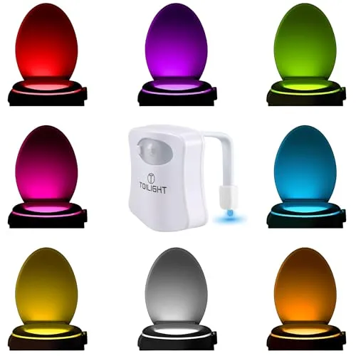 Das Original WC Licht – Lustiges LED Toilettenlicht für Männer und Frauen - Praktisches Nachtlicht mit Bewegungs- und Lichtsensor, der automatisch aufleuchtet. Ideal als Geschenkidee zu Weihnachten, energieeffizient und einfach zu installieren – für eine hygienische und angenehme Nutzung.