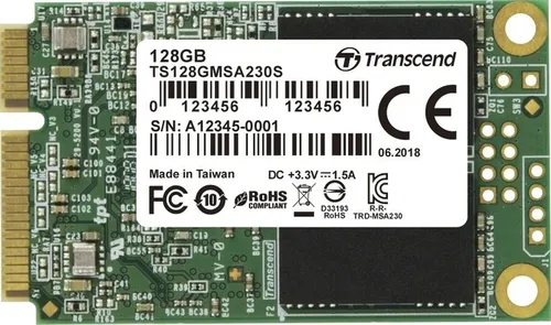 Transcend MSA230S 128 GB - Interne mSATA SSD, kompakt und leistungsstark für Ultrabooks und tragbare Geräte