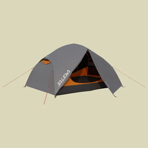 PUEZ 2P Tent - 2-Personen Kuppelzelt in Alloy/Burnt Orange - Ideal für Campingausflüge, bietet Platz für 2 Personen und besticht durch seine robuste Bauweise und ansprechende Farben.