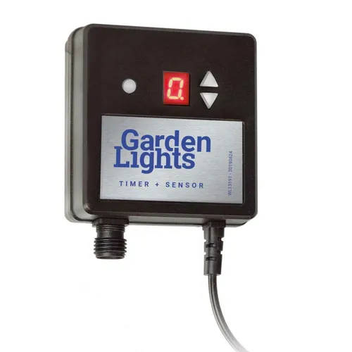 Garden Lights 12V Dunkel-Licht Sensor mit Timer - 150W Max., kompakter Dämmerungssensor für automatisches Licht im Garten