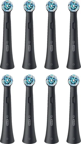 Oral-B iO Ultimative Reinigung Aufsteckbürsten, Schwarz - ORAL-B Aufsteckbürsten für elektrische Zahnbürsten, 8 Stück mit innovativer 'Borsten-in-Borsten'-Technologie für eine kraftvolle und sanfte Reinigung.