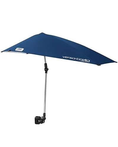 SportBrella Umbrella Versa, Midnight Blue - Golfschirm mit 4-Wege-Schwenkdach, ideal für maximalen Sonnenschutz (UPF 50+) und kompakte Transportmöglichkeit dank Tragetasche.