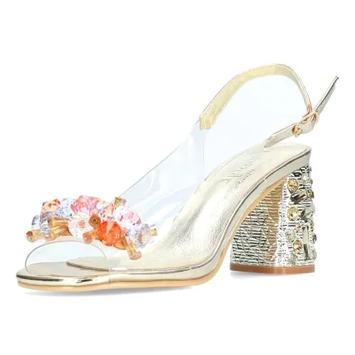 LAURA VITA Marlen 02 Pumps goldfarben 40 EU - Elegante Pumps in Gold, Größe 40, mit 7 cm Absatzhöhe, ideal für besondere Anlässe und stilvolle Auftritte.