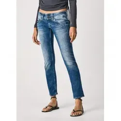 Pepe Jeans Damen Straight-Jeans "VENUS" Gr. 30, Länge 32 - Vintage Straight-Jeans für Damen von Pepe Jeans, mit bequemem Regular Fit und pflegeleichtem Stretch-Denim, ideal für lässige Freizeitlooks.