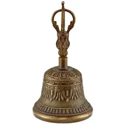 Sonic Energy Handgefertigte Tibetische Glocke – 700 g - Klangschalen – Handgefertigte Ghanta aus Gusslegierung mit klarem, hellem Klang für Meditation und energetische Raumreinigung.