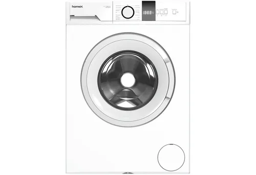 homeX Waschmaschine WF712B-W - 7 kg, 1200 U/min, Frontlader mit AquaStop - Waschmaschine, Frontlader mit 7 kg Fassungsvermögen, leise & effizient dank Inverter Motor und AquaStop für optimalen Wasserschutz.