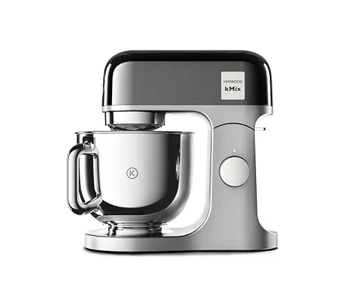 Kenwood kMix Editions KMX760BC Küchenmaschine - Knet- & Rührmaschine mit 5 l Edelstahl-Schüssel und 1000 Watt Motor, inkl. 3-teiligem Patisserie-Set und Spritzschutz für sauberes Arbeiten.