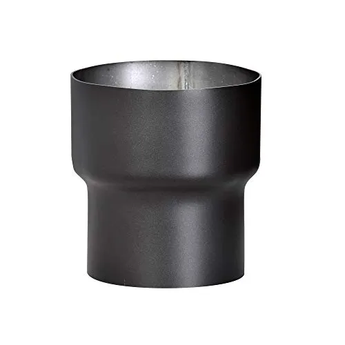Rauchrohrerweiterung schwarz für Kaminofen - Kaminrohre für Holzfeuerung, mit einer kompakten Größe von 15 x 16,5 x 15 cm, ideal für eine flexible Installation und optimale Abgasführung.
