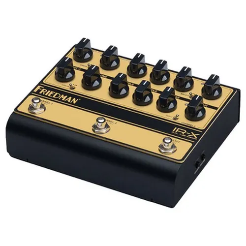 Friedman IR-X Dual Tube Preamp - Gitarrenverstärker; Kompakter Röhren-Pedal Preamp mit 2 Kanälen für E-Gitarre, bietet Studioqualität durch DSP-IR-Boxensimulation und ist perfekt für Live- und Studioanwendungen.