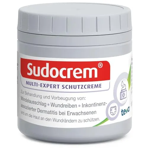SUDOCREM - Regenerierende Windelsalbe für empfindliche Babyhaut (60g) - Hochwertige Salbe für die Pflege empfindlicher Haut. Schützt und beruhigt, ideal bei Hautirritationen. Für die tägliche Anwendung geeignet.