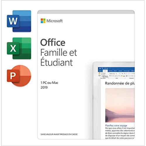 Microsoft LOGICIELS Office 2019 Home Student, 79G-05152