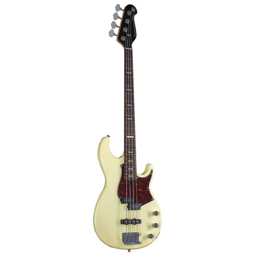 Yamaha BBP 34 Vintage White E-Bass - Edler E-Bass von Yamaha, Made in Japan, mit stabiler Halsverbindung und hochwertiger Hardware. Ideal für Musiker, die auf Qualität und exzellente Klangperformance setzen.