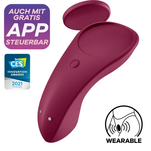 Auflegevibrator Satisfyer 'Sexy Secret Connect App', Slipvibrator mit APP (8,5 c