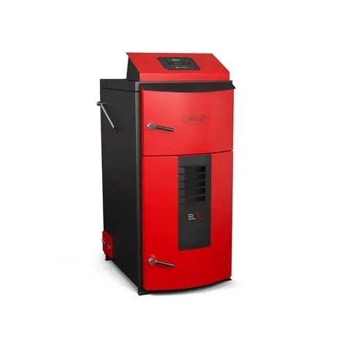 Holzvergaserkessel Attack SLX 20 Profi - 20 kW mit Scharnier rechts - Heizkessel mit hoher Effizienz und ökologischer Verbrennung. Genießen Sie eine lange Verbrennungsdauer von 8-12 Stunden und eine benutzerfreundliche Steuerung.