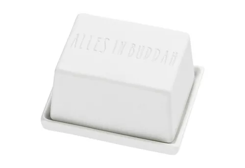 Räder Breakfast Butterdose, klein Alles in Buddha - Butterdose aus hochwertigem Porzellan, bringt mit ihrem einzigartigen Design Leben auf den Tisch und ist ideal für stilvolle Frühstücke.