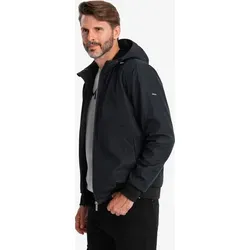 Ombre Clothing Herrensweatshirt ohne Verschluss Jagne schwarz M - Schwarz - M