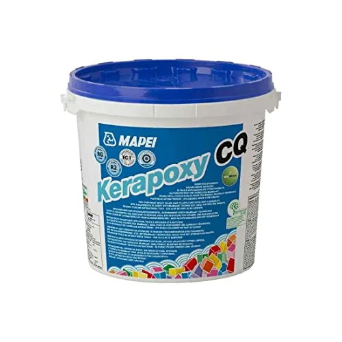 MAPEI Kerapoxy CQ Epoxidharz Fugenmörtel 3 kg 132 Beige - Zweikomponentiger Epoxidharzmörtel für Fugen ab 2 mm, ideal für Küchen und Schwimmbäder. Leicht verarbeitbar, mit hervorragendem Abwaschverhalten und sehr geringen Emissionen.