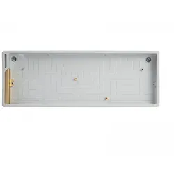 Wooting Alumaze60 Aluminium Case - 60% Universal - Concrete Gray - Hochwertiges Aluminiumgehäuse für individuelle Tastaturprojekte. Das Alumaze60 bietet einen kompakten Formfaktor und ist ideal für Modifikationen. Ergonomisch, vielseitig und mit anpassbarem Winkel.