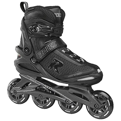 Roces Herren ICON Inline-Skates, Black-Dark-Charcoal, 36